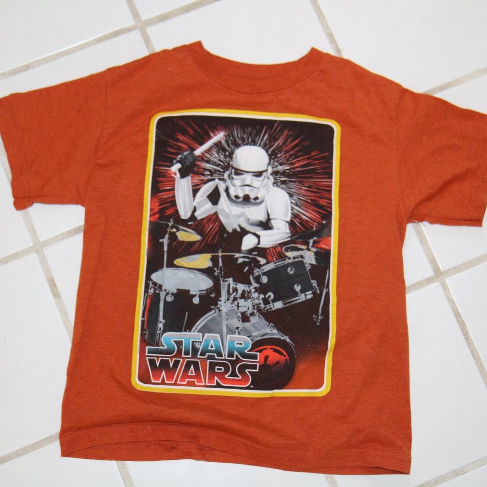 ORANGE STAR WARS T-SHIRT